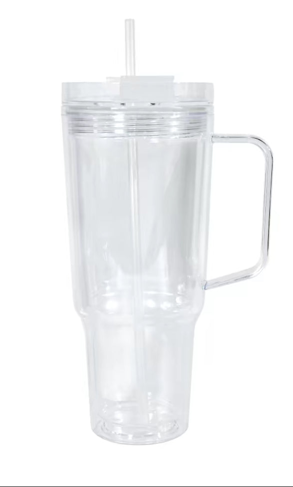 30 oz Acrylic Snow Globe Tumbler