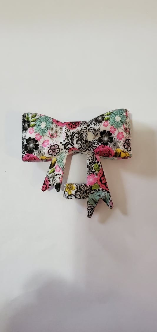 Multi Print Bow Straw Topper