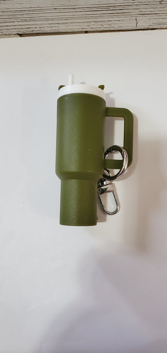 Army Green Stanley Cup Keychain