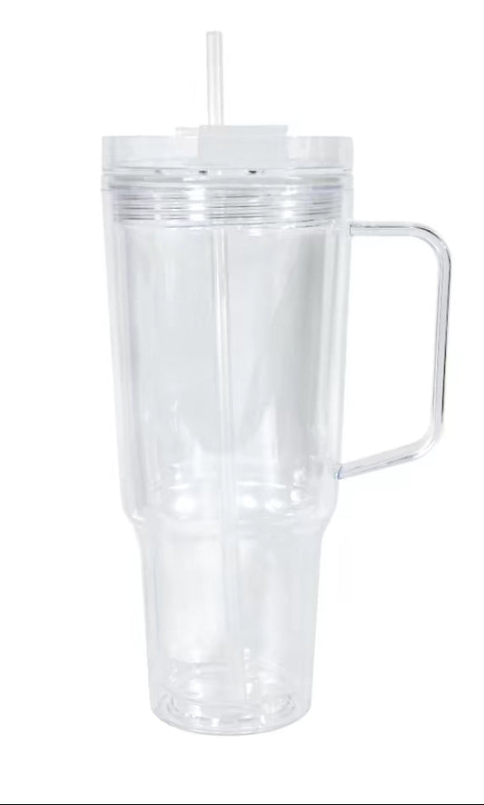30 oz Acrylic Snow Globe Tumbler