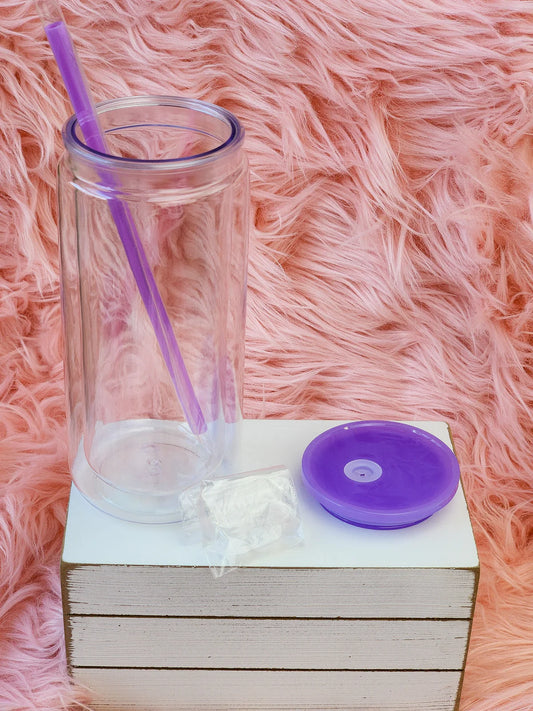 Purple 20 oz Acrylic Snow Globe